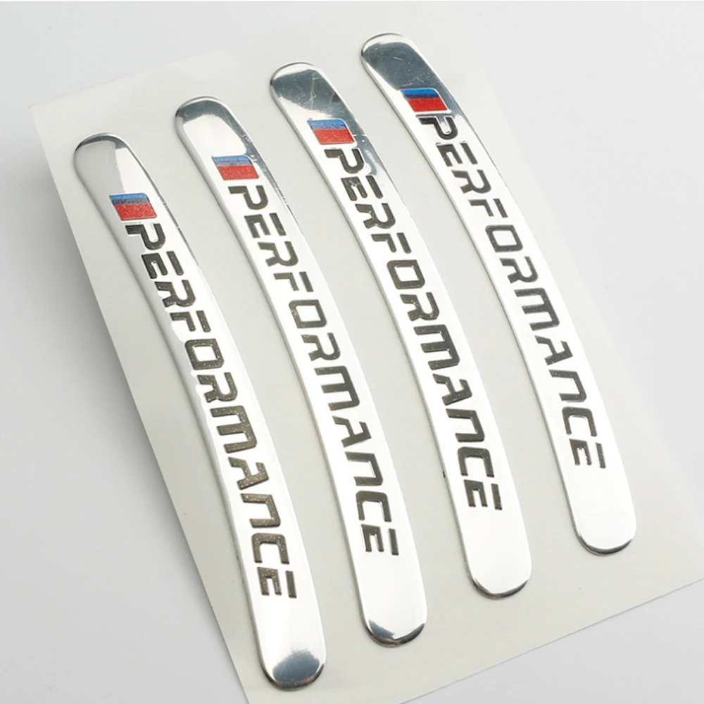 

4pcs performance car wheel sticker For BMW E38 E39 E46 E53 E60 E61 E64 E70 E71 E85 E87 E90 E83 F10 F30 F20 F35 M3 M5 M6 X1 X3 X5