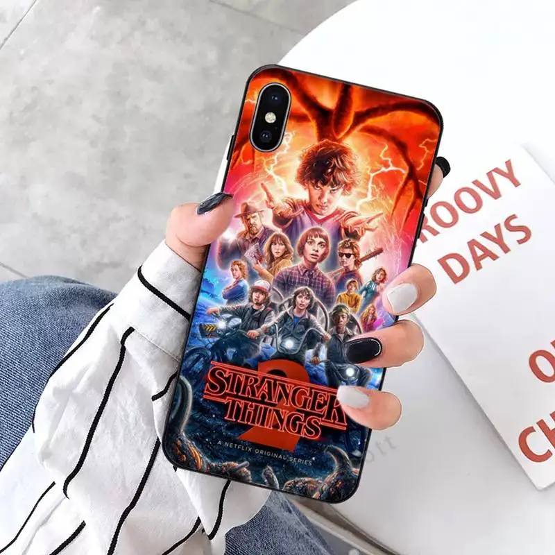 

Stranger Things tv showluxury shell Phone Case for iPhone 11 12 pro XS MAX 8 7 6 6S Plus X 5S SE 2020 XR mobile cover