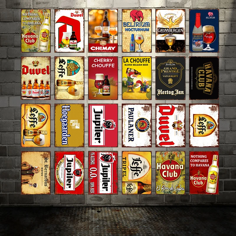 

[ WellCraft ] Leffe Belgian Dutch Beer Vintage Metal Tin Signs Posters Retro Wall Plaque Custom Pub Bar Man Cave Decor WX-14