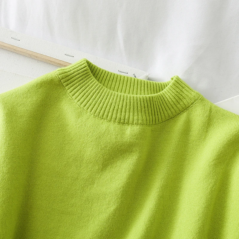 Зимний короткий стильный свитер женские пуловеры вязаный Женский Повседневный