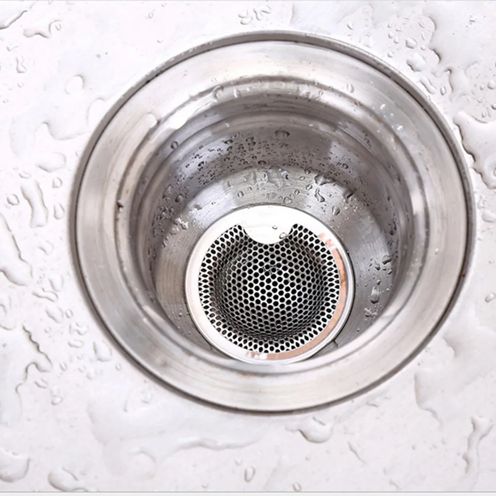 

Kitchen Bathroom Sink Filter Drain Stainless Steel Drain Hole Drain Hole Bathtub Shower Waste Stopper Sewer Sink Kitchen Gadgets