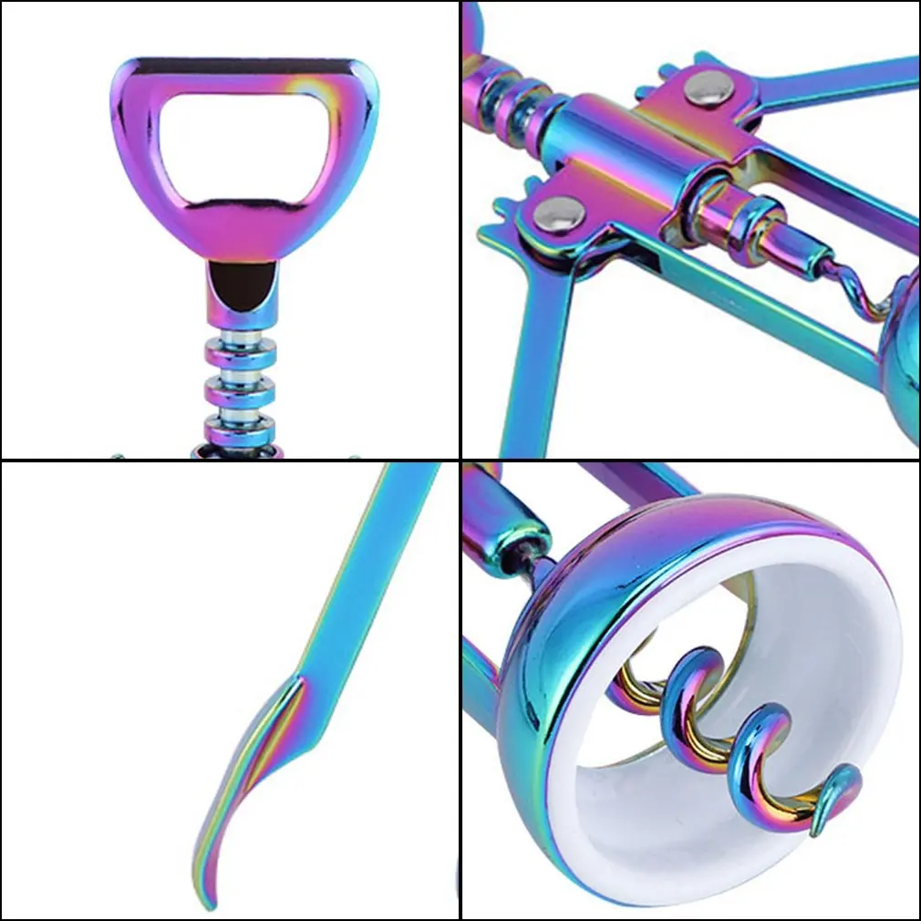 

Portable Wine Corkscrew Ergonomic Design Wine Openers Household Bottle Opener Creative Multifunctional Corkscrew