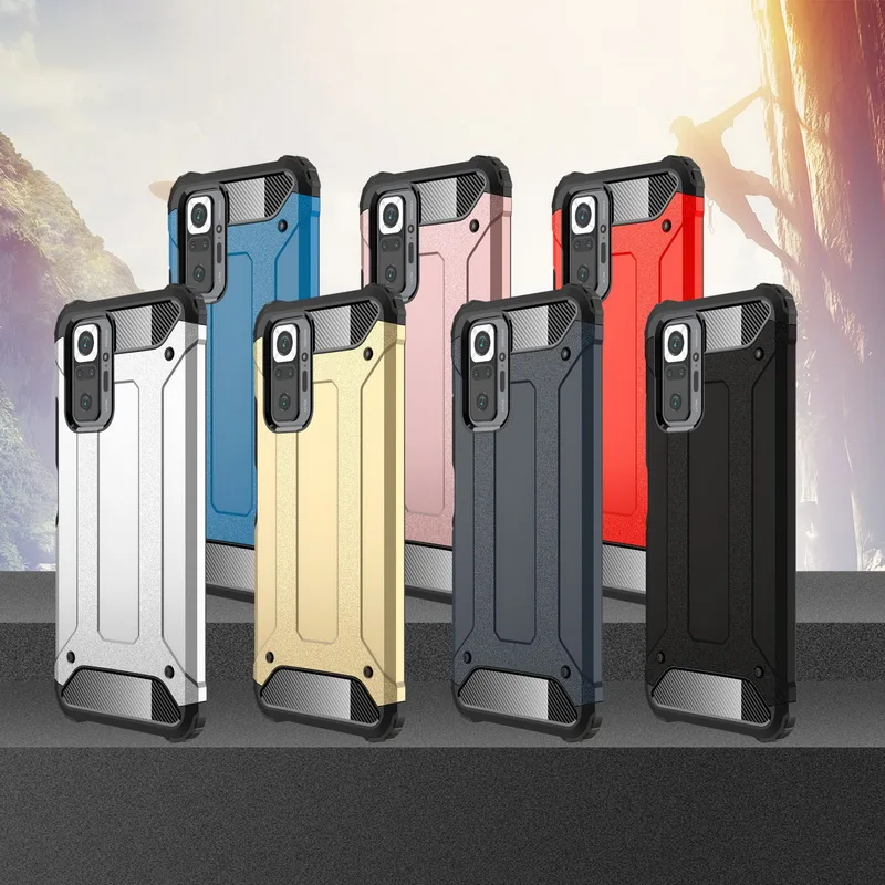 

For Cover Xiaomi Redmi Note 10 Pro 9 9S 9T K40 Case Shockproof PC Phone Cover For Mi 11 10T Pro Note 10 Lite Poco X3 M3 Fundas