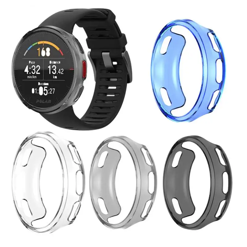 

Чехол для часов Polar Vantage V/V2, защитный чехол из прозрачного ТПУ с полупокрытием, запасные части для умных часов, Сменные аксессуары