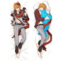 wholesale anime game genshin impact tartaglia cosplay bedding dakimakura male hug body otaku pillow cover diy custom pillowcase