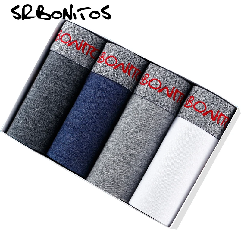 4 шт. боксеры мужские хлопковые трусы мужское нижнее белье сексуальное 9xl партия