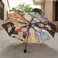 japan anime props monkey d luffy roronoa zoro anime surrounding umbrella folding creative cool cartoon theme umbrella