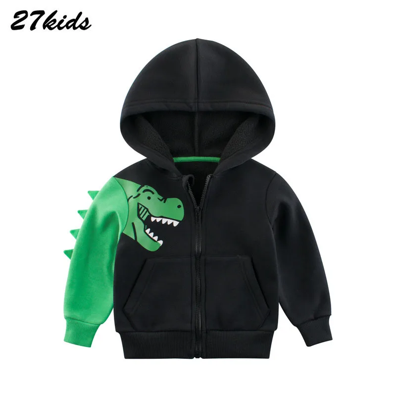 Повседневный Топ с динозавром свободные пуловеры мультяшным крокодиловым