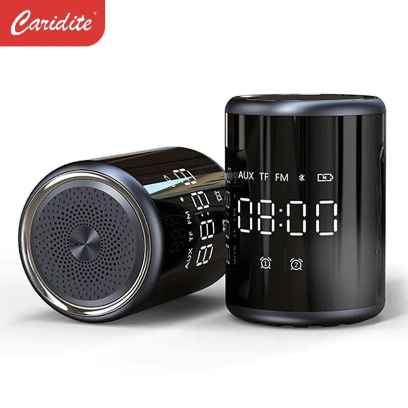 Портативная Bluetooth-Колонка Caridite A18 беспроводной динамик с часами и дисплеем