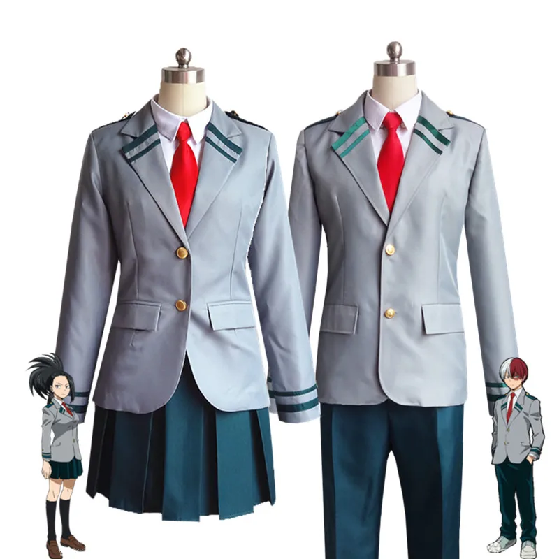 My Hero academic костюм для косплея Мужская и женская школьная форма Midoriya Izuku Todoroki Shouto