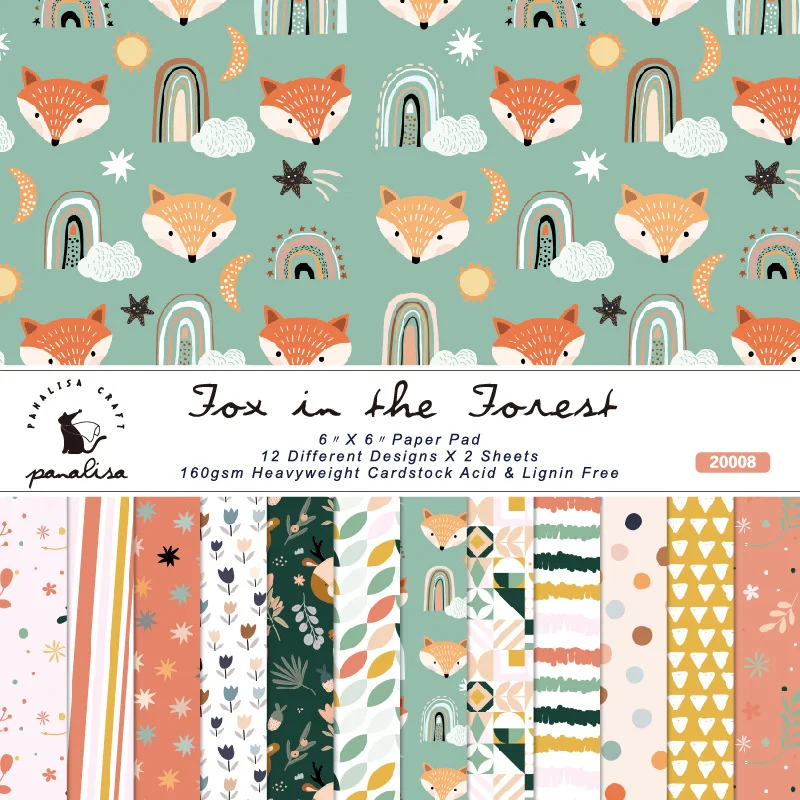 

24Pcs/Lot Rabbit Retro Material Papers DIY Scrapbooking Album Diary Gift Decorative Paper Scrapbooking Paper