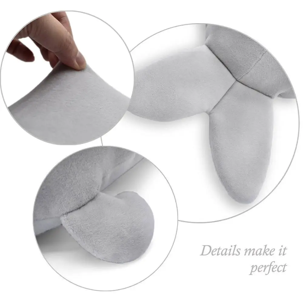 

YINGGG Plush Cute Seal Pillow Stuffed Cotton Soft Animals Toy Gray 23.6 inches/60 cm Gifts for Kids Couples Adults on Christmas