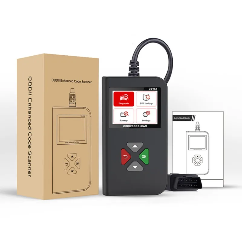 

2,4 дюйм, автомобиль детектор неисправностей Тестер батареи сканер проверка двигателя светильник считыватель кодов автомобиля диагностиче...