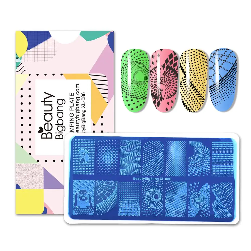BEAUTYBIGBANG 6*12 см штампованные пластины для ногтей шаблон Цветочный животный узор