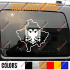 Карта Косово, Албания, двухсторонняя наклейка с орлом, автомобильная виниловая наклейка