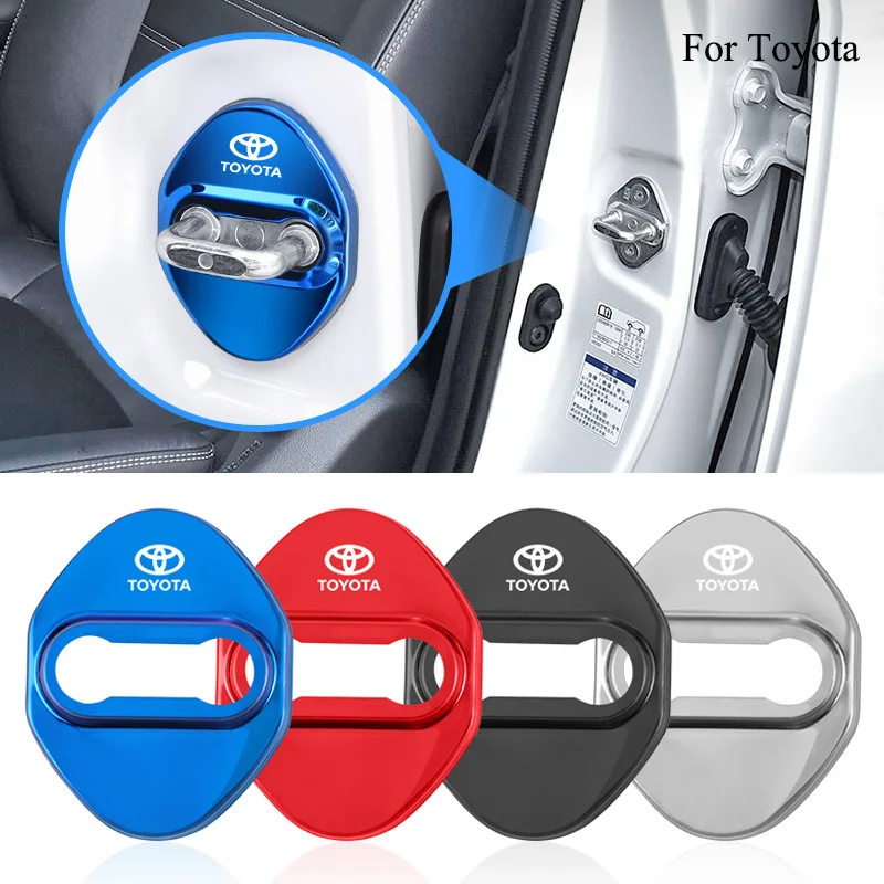 4 шт. защитные накладки на дверные замки для Toyota GT86 Yaris Aygo Prius Corolla Auris Avensis RAV CHR Camry