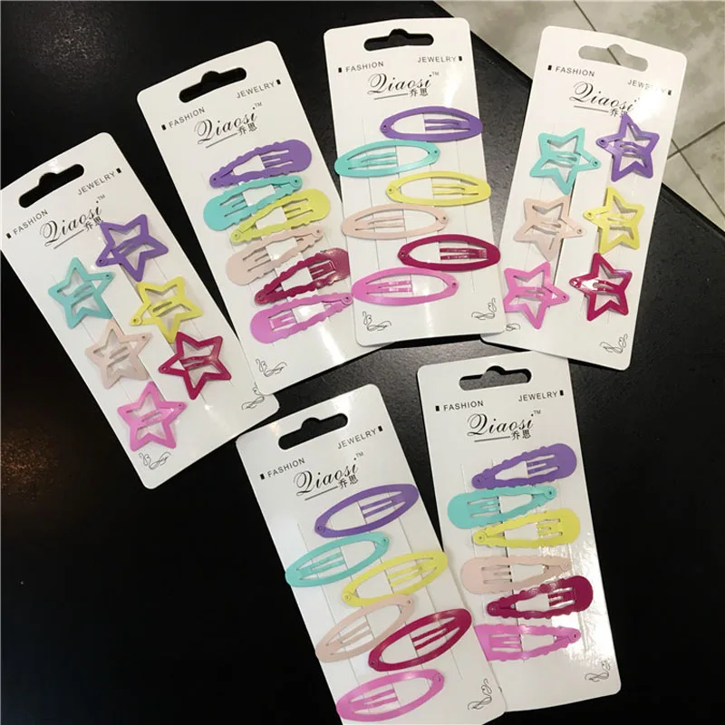 6 шт./компл. Шпилька для волос с сердечками розовыми и конфетными красками| |