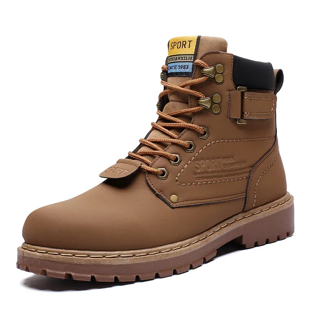

New high-top Martin boots high-quality men tooling boots warm snow boots casu sports motorcycle boots men fashion hiking shoes