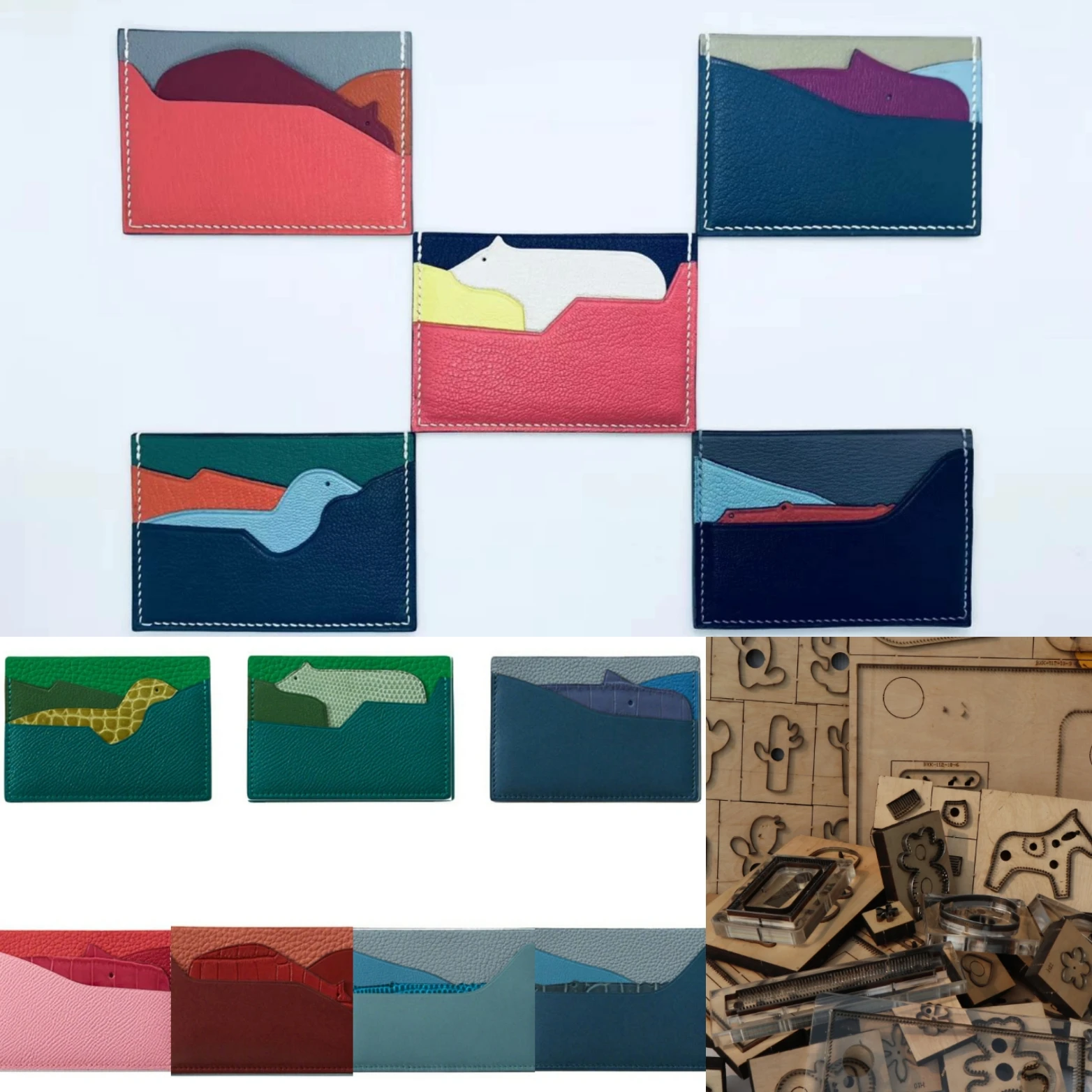 

Manual leather knife mold leather knife mold laser knife mold custom freight card bag knife mold polar bear card bag knife mold