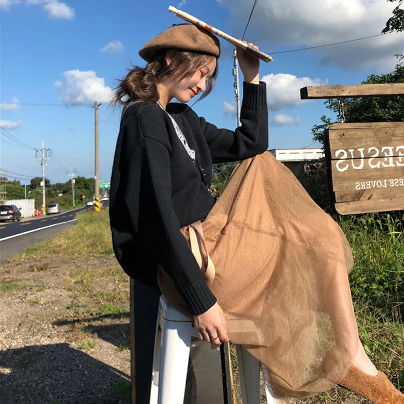 

Very Fairy Women 2020 Spring And Autumn New Korean Version Loose Versatile Lazy Style Pullover Sweater