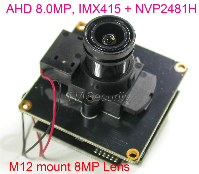Модуль платы камеры видеонаблюдения Sony IMX415 CMOS 8 Мп 1/2 к/с + NVP2481 кабель OSD Крепление