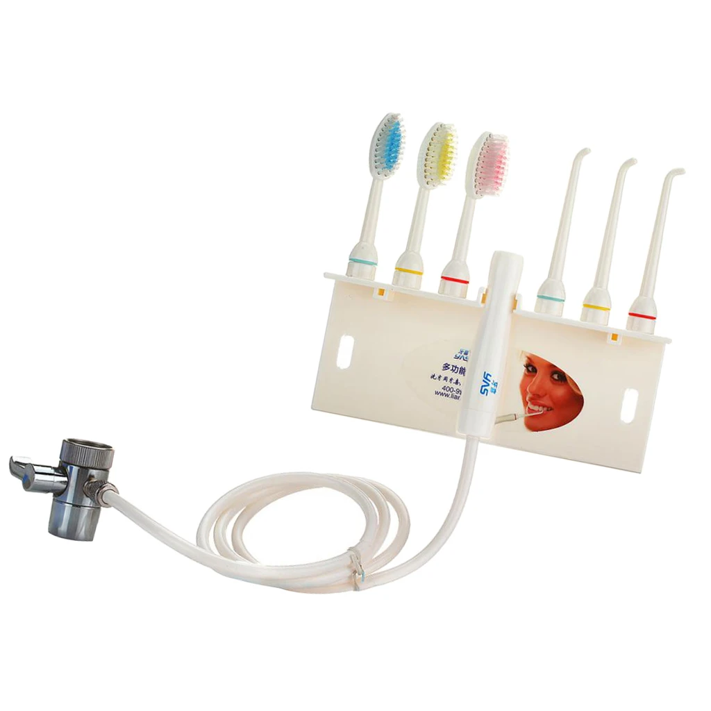 

Faucet Teeth Flossing Water Flosser Oral Irrigator Cleaner Toothbrush Set Faucet Powered Oral Irrigator