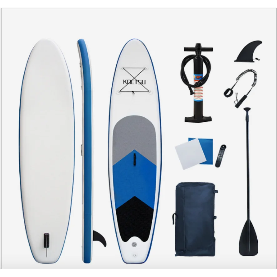 

Blue gray SUP inflatable paddle board stand-up surfboard water paddle board travel yoga water ski board