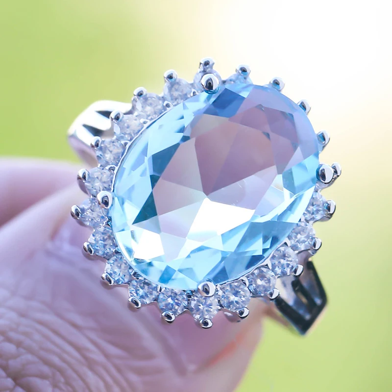 Кольцо из смолы с лунным камнем в виде сумерков свадебные ювелирные изделия для