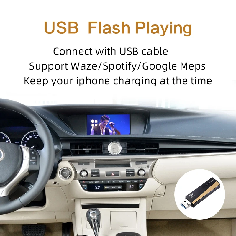Sinairyu мультимедийный комплект для Lexus NX ES US iS CT RX GS LS LX LC RC 2014-2019 беспроводной Apple CarPlay