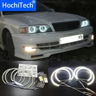 HochiTech для Toyota X100 Chaser 1996-2001 6-й ультра яркий SMD белый светодиодный ангельские глазки halo ring kit дневной ходовой светильник DRL