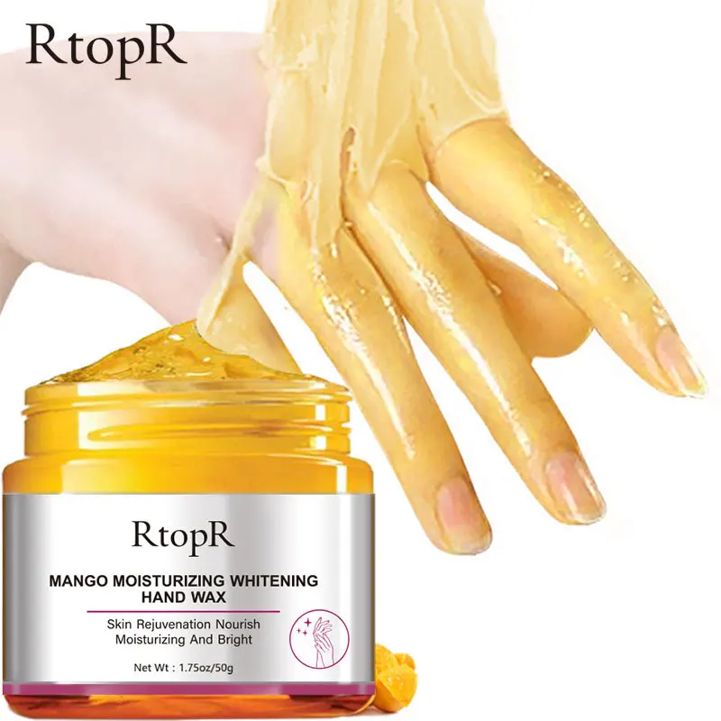

RtopR Mango For Hands Mask Hand Wax Whitening Moisturizing Repair Exfoliating Calluses Filming Anti-Aging Hand Skin Cream 50g