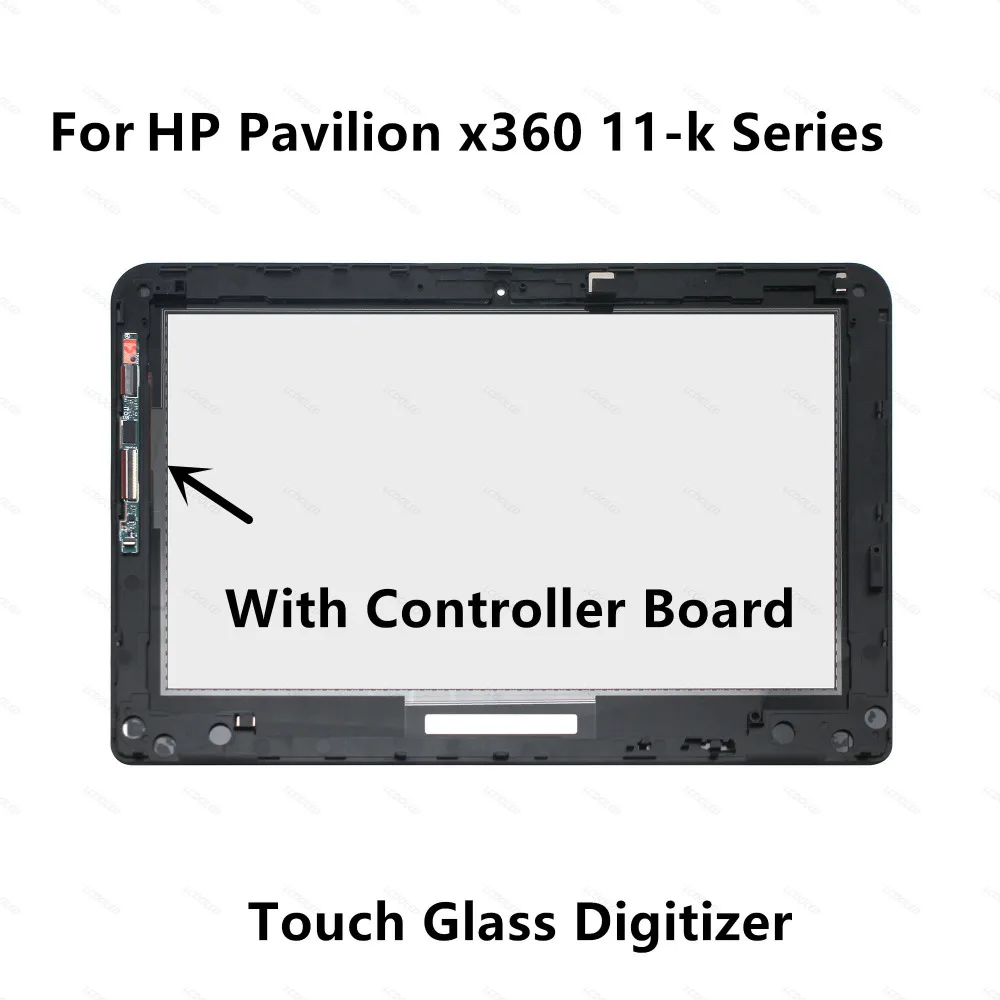 Сенсорный экран 11,6 дюйма для HP Pavilion 11-k103ns 11-k102la 11-k101la 11-k161la 11-k181no, дигитайзер, стекло, ЖК-дисплей в сборе с рамкой