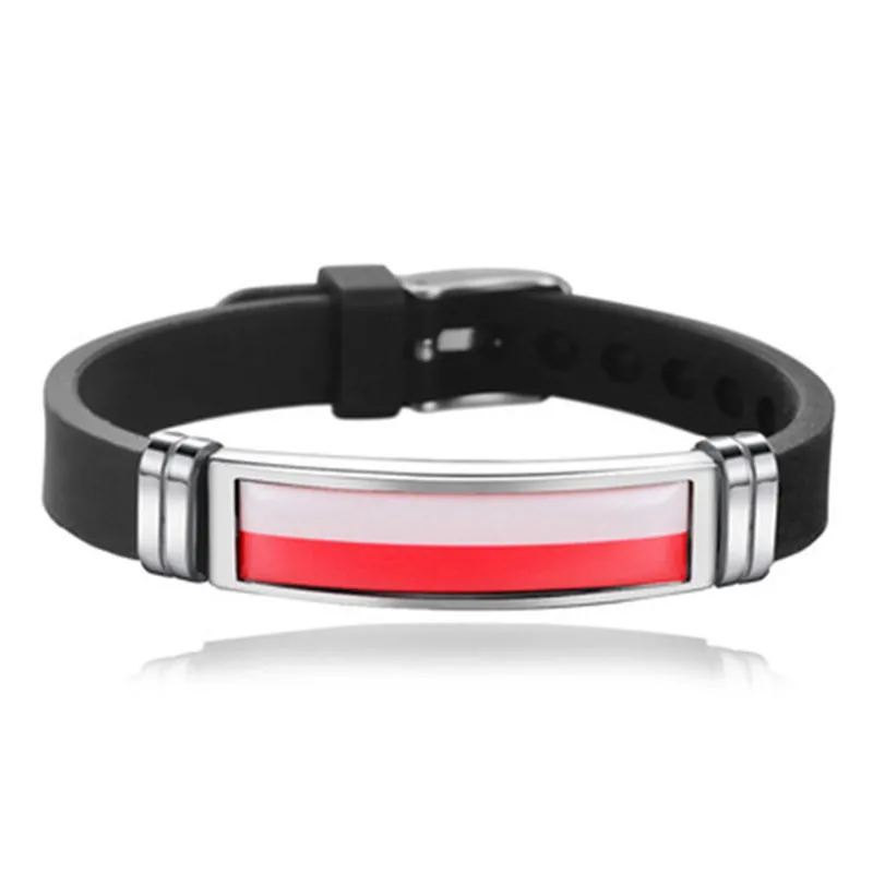 Женский браслет из нержавеющей стали Доминика Польша Чехия США Гватемала