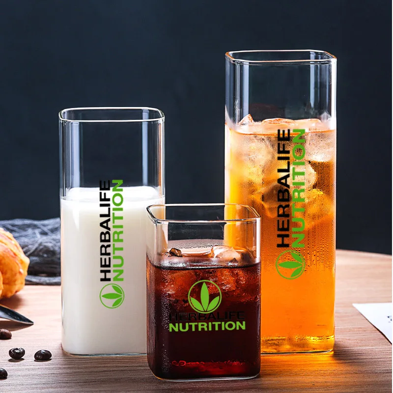 Стеклянная Кружка Herbalife 500 мл кофейная чашка с ручкой чашки для завтрака молока
