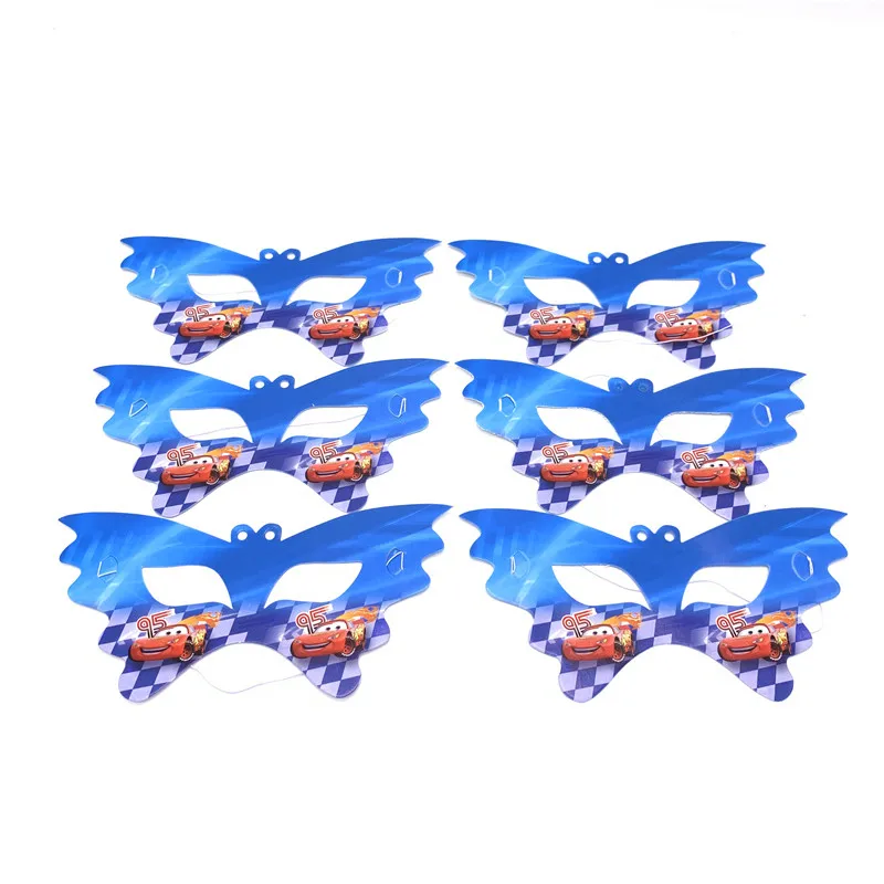 Masks-10Pcs Из мультфильма, популярная яркая детская одежда с рисунком персонажей disney автомобили тема ребенок День рождения украшения набор принадлежности для тематической вечеринки Семья вечерние Baby Shower вечерние поставки - Цвет: Masks-10Pcs