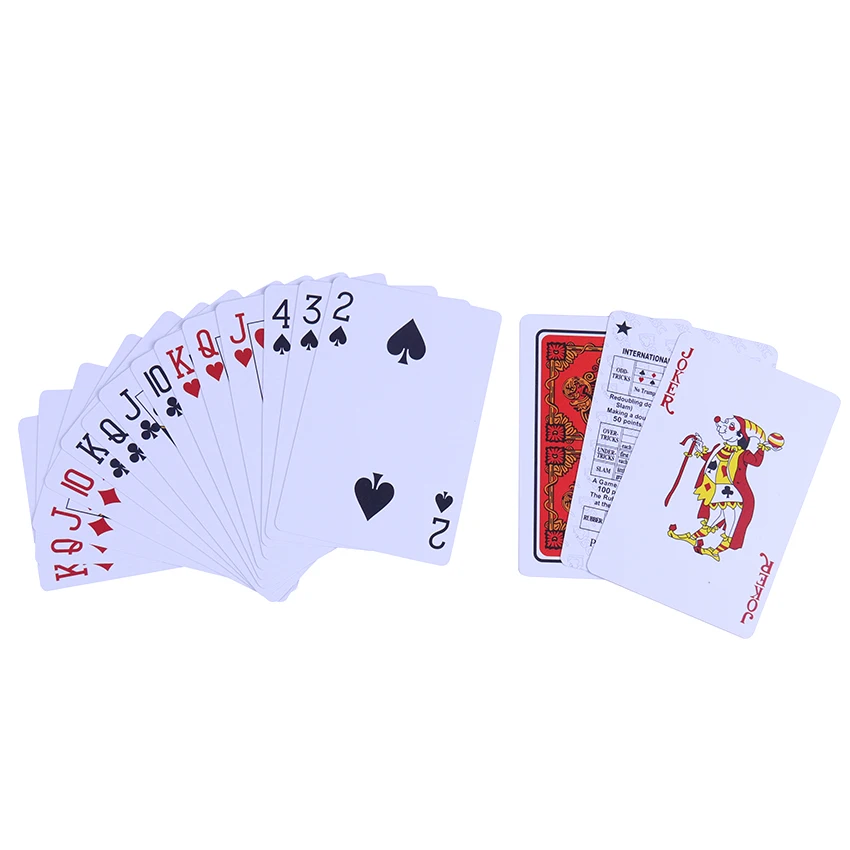 Упакованные ПВХ карты водонепроницаемые Техасские игральные пластиковые