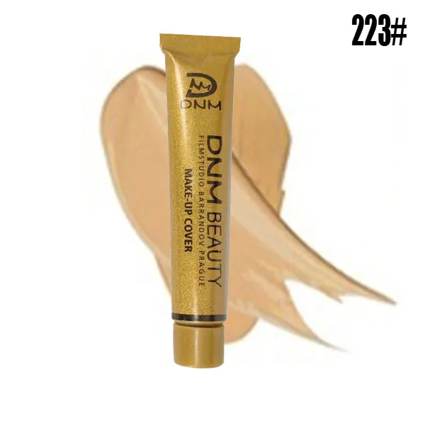 Full Skin Concealer Foundation Cream Face Professional Blemish Cover Dark Spot Tattoo Contour Makeup Liquid Concealer Cosmetic - Цвет: 223