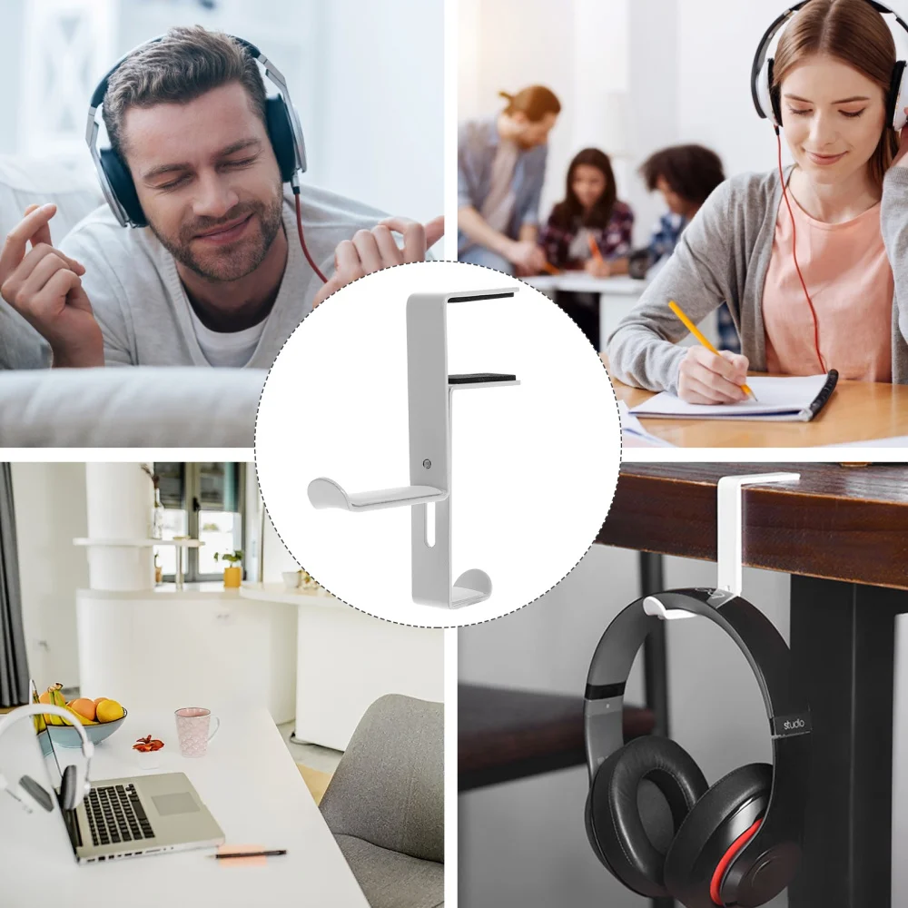 

Clamp On Headset Holder Headphone Hanger Adjustable Gaming Headphone Hook