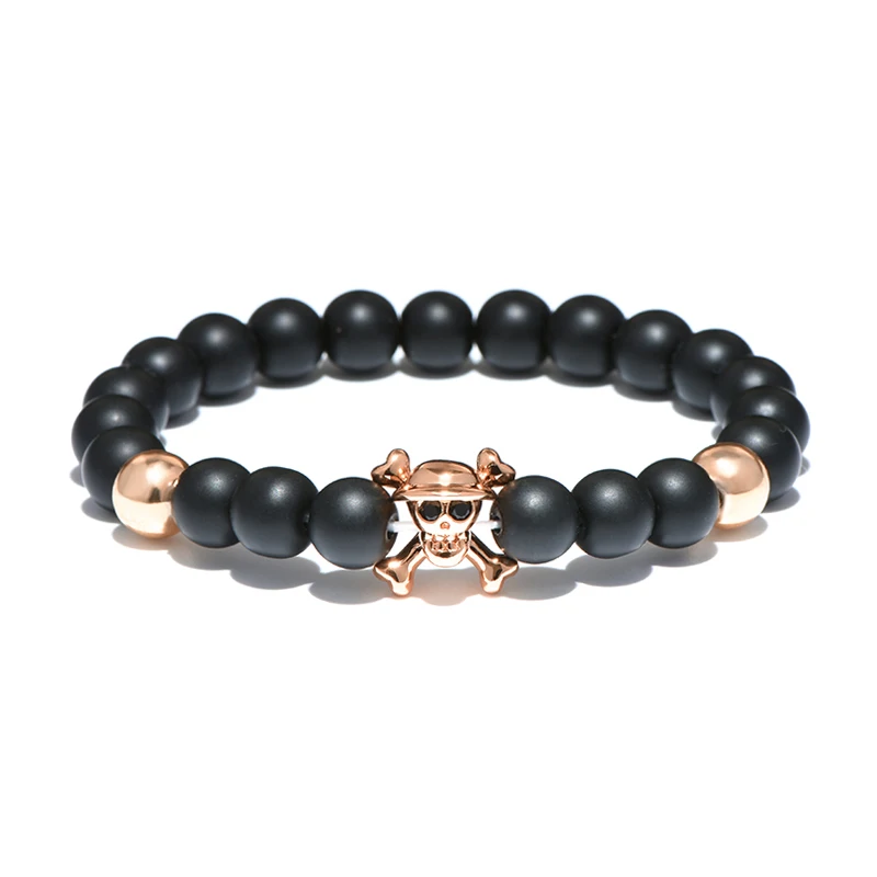 Diffone 2020 ювелирные изделия Готический браслет с черепом для мужчин 4 цвета