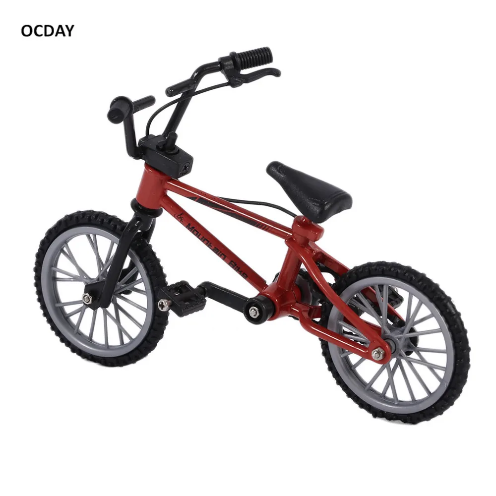Горячее предложение! Распродажа! OCDAY моделирование сплав палец bmx велосипед дети красный палец доска игрушечные велосипеды с тормозной веревкой новинка подарок мини размер
