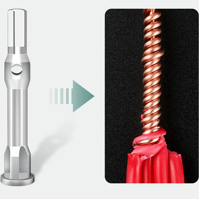 

Stranding Tool, Wire Stripper and Stranding Tool, Portable Quick Connector Stranding Tool for Electric Drill Driver