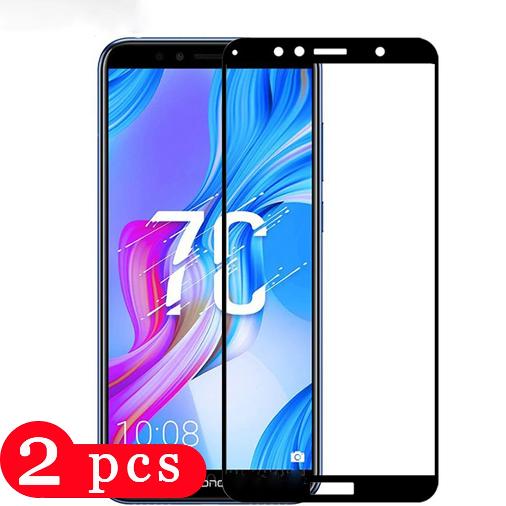 2 шт. Защитная пленка для huawei honor 7s 7x 7c 7a pro защита экрана телефона закаленное