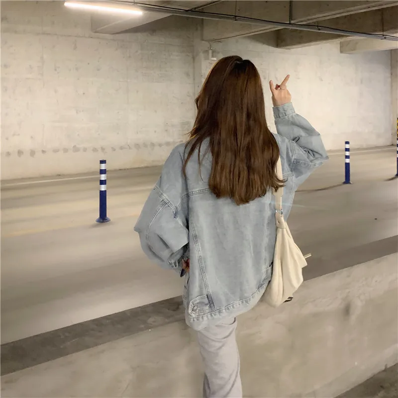 Осенние винтажные рваные джинсовые куртки большого размера 2020 уличная одежда с