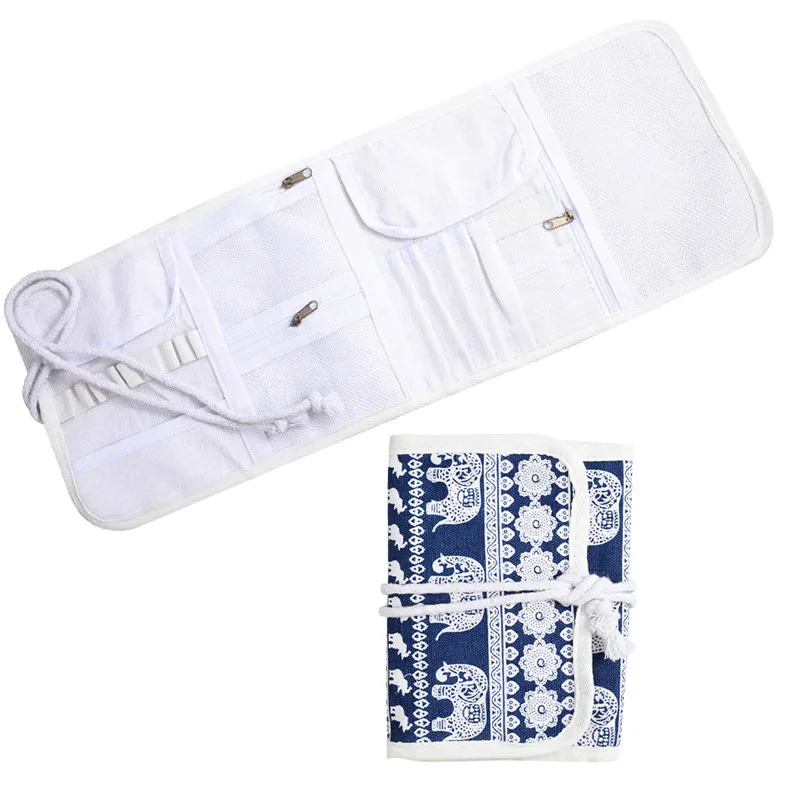 Пустая сумка для вязания крючком Холщовая Сумка держатель органайзер чехол