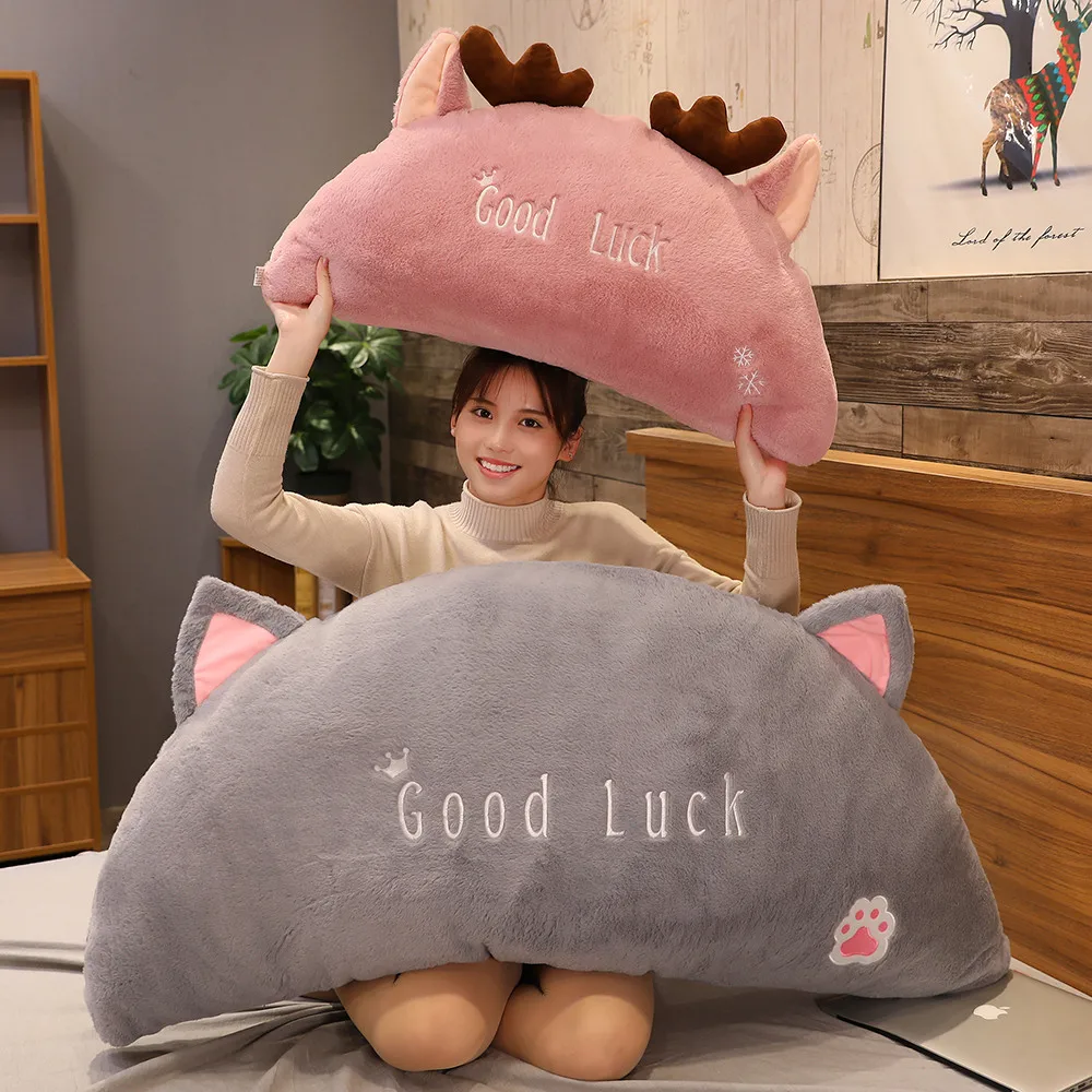 

80cm Semicircle Pillow Plush Toys Stuffed Dolls Girls Pillow Soft Toys Big Cushion Stuffed Dolls for Girls Woman Gift Room Decor