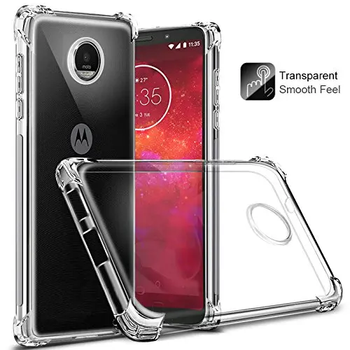 Чехол для Motorola Z3 Z2 Z4 G5S G6 G7 Play сверхпрочный защитный прозрачный мягкий чехол