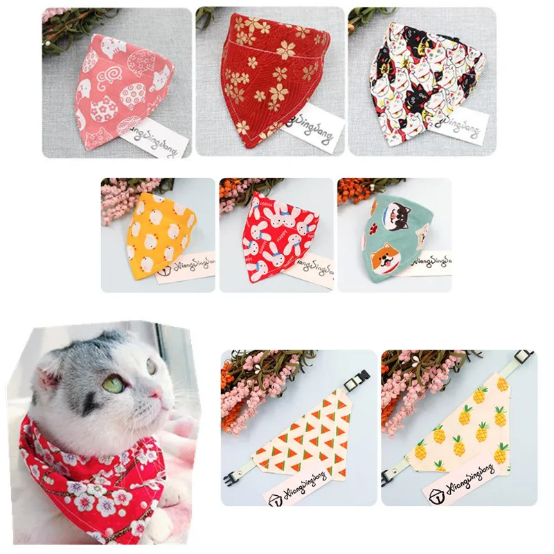 

Pet Neckerchief Cat dog accessories scarf Dogs cats small dogs saliva towel cute scarf