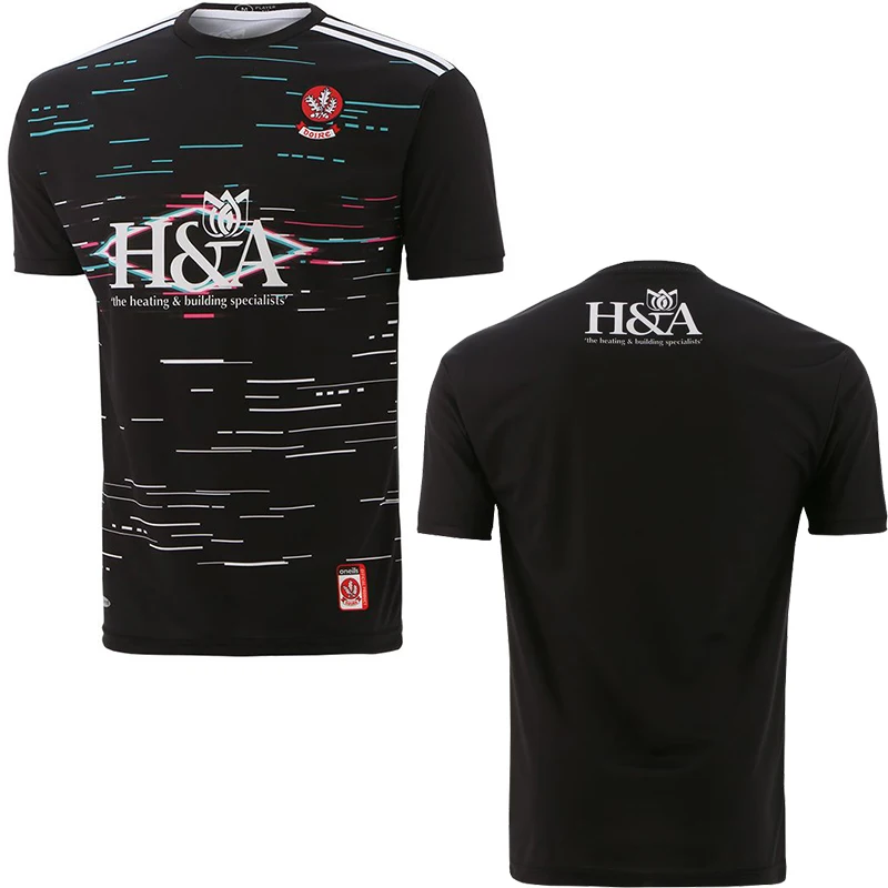 

2021 Derry Player Fit 2 Stripe Goalkeeper Jersey Hurling Embroidery Men's Sport Shirt S-5XL