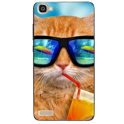ТПУ силиконовый чехол для huawei GR3 чехол без отпечатков пальцев 5,0 дюймов GR3 цветочный Рисунок защитный чехол для телефона - Цвет: w14