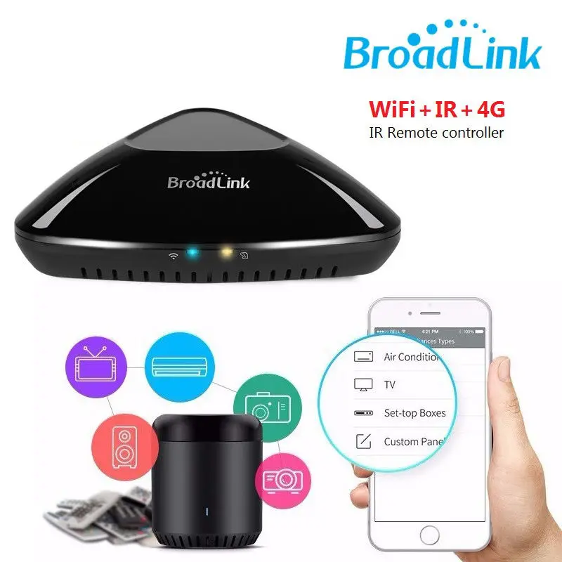 BroadLink RM Pro+ WiFi умный дом концентратор, IR RF все в одном Автоматизация обучения универсальный пульт дистанционного управления совместимый для Apple Android